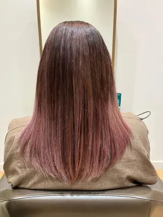 セミロング 🎀ツヤ暖色カラー 🎀大塚ナオミのヘアスタイル