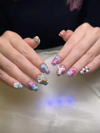 ネイル 💕チップネイル 🩷のネイルデザイン