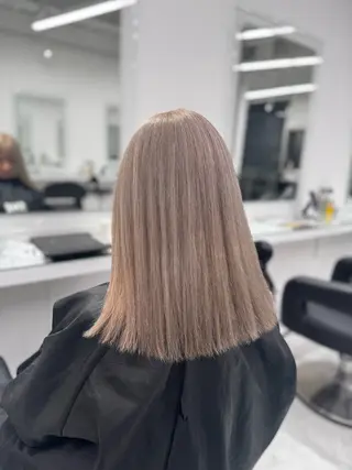 ロング カラー ヘアアレンジ 透け上品ハイトーン 職人ゆうと🤍のヘアスタイル