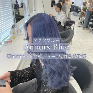 ロング カラー ヘアアレンジ 🫧原宿艶ワンカラー /ダブルカラー🫧のヘアスタイル