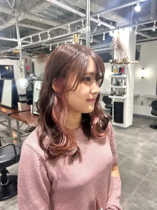 セミロング カラー VENICE Tsubasa🐳のヘアスタイル