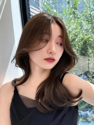 セミロング 映える顔まわり/前髪 特化 💗 ユキマのヘアスタイル