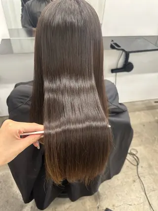 ロング 🎀ツヤ髪/韓国 ヘアミカ🎀のヘアスタイル