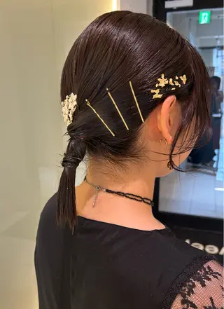 ショート ヘアアレンジ にった みずきのヘアスタイル