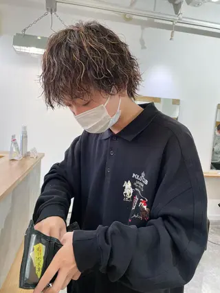 ショート カラー パーマ パーマ/透明感カラー /ボブ/吉田一生のヘアスタイル