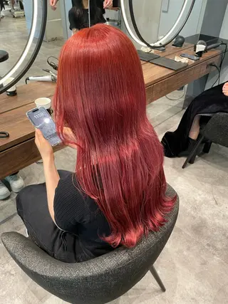 ロング 松田 恋のヘアスタイル