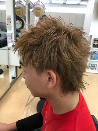 ショート カラー メンズ 難波/心斎橋/ボブ/ 髪質改善/ハイトーンのヘアスタイル