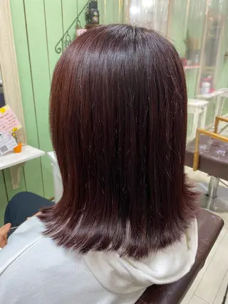 カラー 🩶西 雪乃/透明感 くすみカラー🫧のヘアスタイル