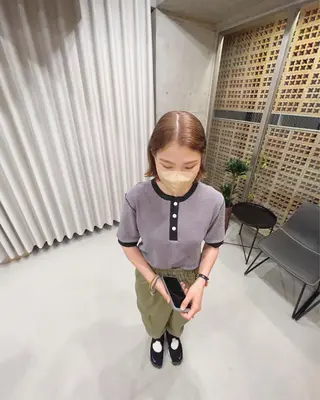 ショート カラー ボブパーマコテ巻き風 パーマNo1深江秀平のヘアスタイル