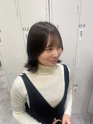 ミディアム カラー ヘアアレンジ ボブ /ニュアンス/ satomi🧸💖のヘアスタイル