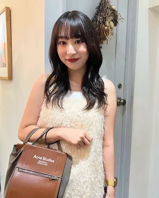 ミディアム カラー レイヤーカット/暖色 カラー/mao🎀のヘアスタイル