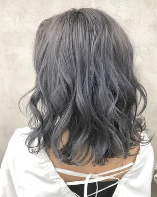 ミディアム カラー メンズ特化 パーマ/オザワのヘアスタイル