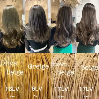 セミロング カラー salowin梅田茶屋町suite所属・ハイトーンヘア/ 島崎　タクミのヘアスタイル