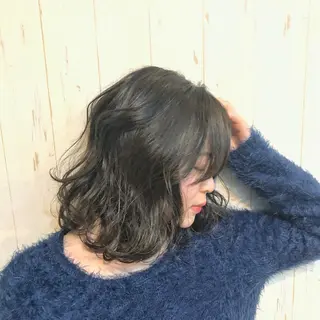 ミディアム カラー [店長]加地 峻のヘアスタイル