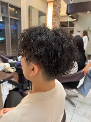 パーマ メンズ ⭐️透明感カラー/ パーマ⭐️宮野翔のヘアスタイル