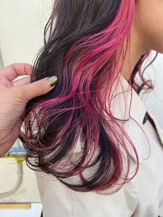 ロング 垢抜け/レイヤー/ ハイトーン/アスナのヘアスタイル