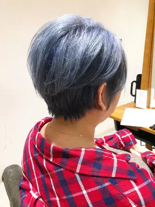 ショート カラー 🌟イメチェン美容師 🌟清水 大輝のヘアスタイル