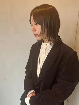 ミディアム 柔らかベージュ🩰/ 新潟駅/くるみのヘアスタイル