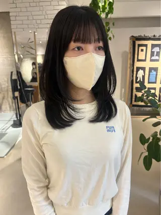 ミディアム カラー yuki ♡のヘアスタイル