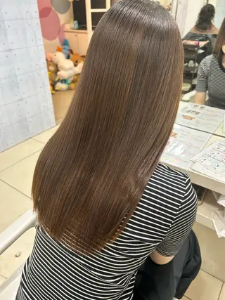 セミロング 【髪質改善カラー】 瀧田嵐士🇰🇷のヘアスタイル