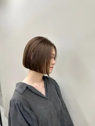 ショート 高槻裕二 ショートボブ縮毛矯正のヘアスタイル