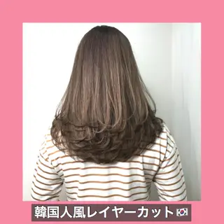 セミロング サロウィン所属・K-POP好き美容師 🇰🇷Kai.Yのヘアスタイル