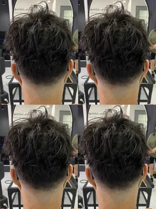 ショート カラー パーマ ヘアアレンジ メンズ 🔥メンズパーマ特 化🔥渡辺一翔🔥のヘアスタイル