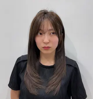 セミロング カラー メンズパーマ/ メンズカット/平木のヘアスタイル