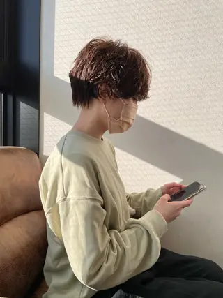 ショート パーマ メンズヘア/レイヤー /ボブ山内春輝のヘアスタイル