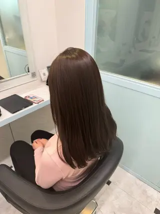 ロング カラー 🩷モテ髪＆透明感 🩷ミルクティー🩷のヘアスタイル