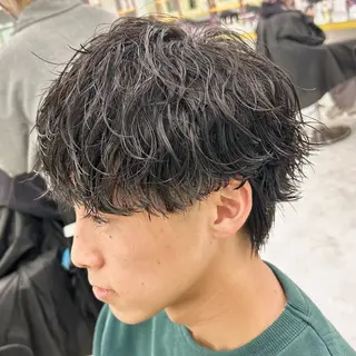 ショート パーマ メンズ 韓国レイヤーカット /REIのヘアスタイル
