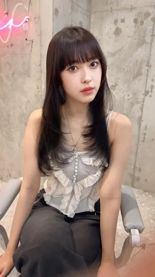 ロング カラー 新宿/髪質改善/ボブ 韓国レイヤー大重聖斗のヘアスタイル