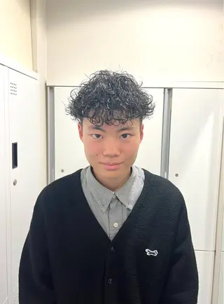 ショート パーマ メンズ 茅ヶ崎パーマ特化/ スパイラル/ハルキのヘアスタイル