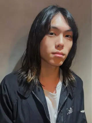 ミディアム メンズ 國井 廉のヘアスタイル