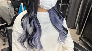 カラー mimiiy梅田 中崎町ハイトーンのヘアスタイル