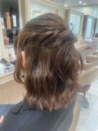 ショート ヘアアレンジ 韓国ヘアメイク🎀/ 縮毛矯正✨山本媛香のヘアスタイル