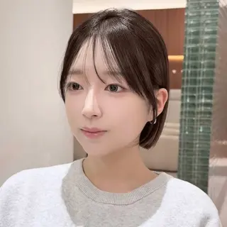 ミディアム カラー 田中航平/渋谷ボブ/ レイヤーボブのヘアスタイル