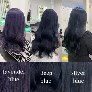 セミロング カラー ワインレッド 🍒KAHOのヘアスタイル