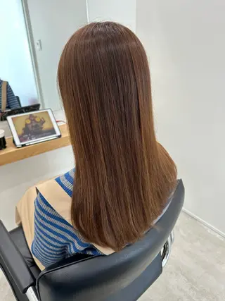 セミロング カラー ヘアセット/艶カラー 💐nao.のヘアスタイル