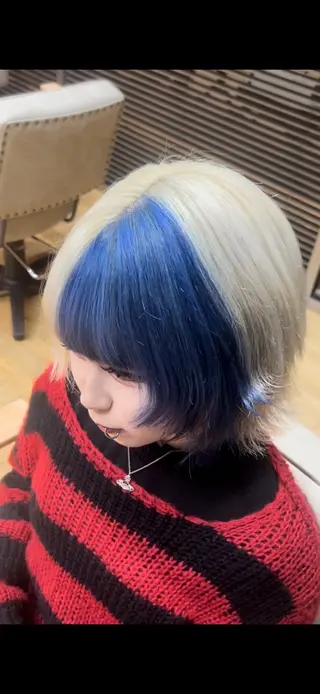 ショート カラー ハイトーン、カラー 特化⟡.·すわ☁️のヘアスタイル