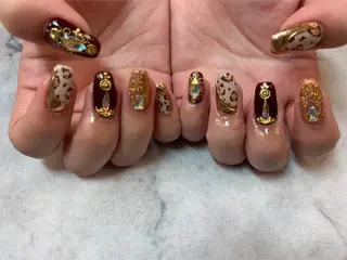 ネイル ネイルリボン 受付スタッフのネイルデザイン