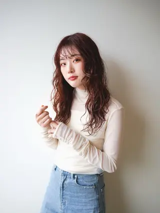 ロング カラー plus HAIR いずみのヘアスタイル