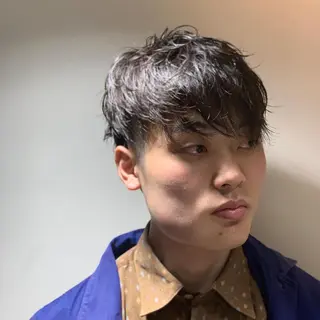 ショート パーマ メンズ ヒロ銀座 バーバーショップ神楽坂所属・ひらお あおとのヘアスタイル