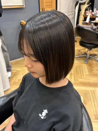 ショート 鎌取/透明感カラー /ボブ/顔まわりのヘアスタイル