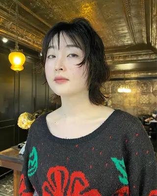 セミロング パーマ haco＋所属・圧倒的デザイン力 店長🎨RENAのヘアスタイル