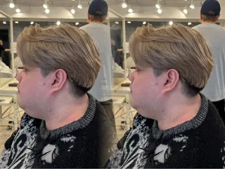 カラー メンズ レイヤーカット/ 透明感カラー/白石のヘアスタイル