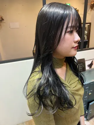 ミディアム 髪質改善/艶髪カラー 関野文也のヘアスタイル