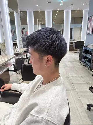 カラー メンズ 立川/ハイトーン/ 髪質改善/田中柚のヘアスタイル