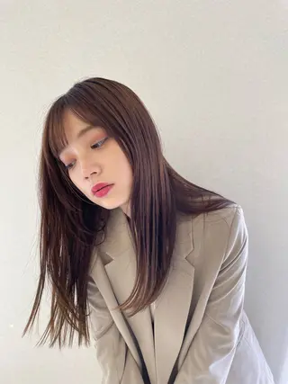 ロング カラー 透明感カラー 🩰あさのヘアスタイル