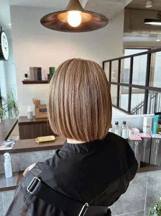 ショート カラー 髪質改善/縮毛矯正/ 透明感カラーYUMAのヘアスタイル